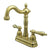 Kingston Polished Brass Two Handle 4" Centerset Bar Prep Sink Faucet KB1492AL