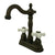 Kingston Oil Rubbed Bronze Two Handle 4" Centerset Bar Prep Sink Faucet KB1495PX