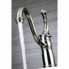 Kingston Brass Chrome Georgian 8" kitchen faucet without sprayer KB1571GLLS