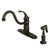 Kingston Brass Oil Rubbed Bronze Georgian kitchen faucet w sprayer KB1575GLBS