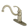 Kingston Brass Satin Nickel Georgian 8" kitchen Faucet KB1578GLLS