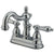 Kingston Brass Chrome 2 Handle 4" Centerset Bathroom Faucet with Pop-up KB1601AL