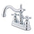 Kingston Brass Chrome 2 Handle 4" Centerset Bathroom Faucet with Pop-up KB1601AX