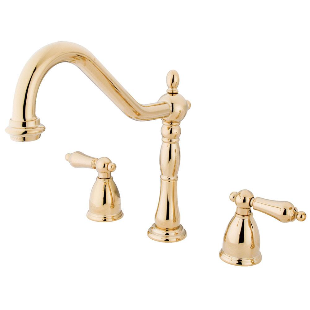 Kingston Brass Polished Brass 8" Centerset Kitchen Faucet KB1792ALLS