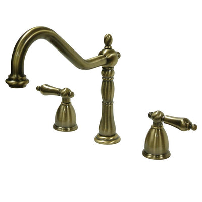 Kingston Brass Vintage Brass 8" Center Kitchen Faucet KB1793ALLS