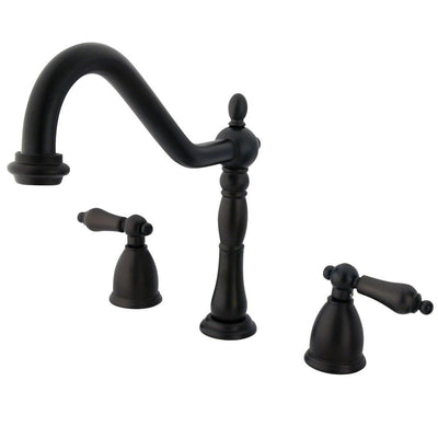 Kingston Brass Oil Rubbed Bronze 8" Center Kitchen Faucet KB1795ALLS