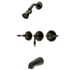 Magellan Oil Rubbed Bronze Three Handle Tub & Shower Combo Faucet KB235KL