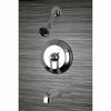 Kingston Brass Chrome Templeton Tub & Shower Combination Faucet KB2631TL