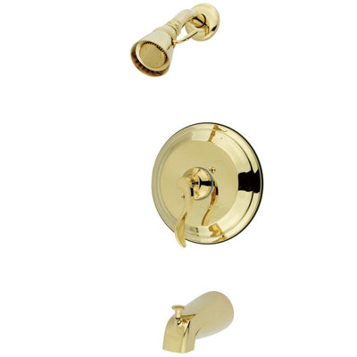 Kingston Brass Polished Brass NuFrench tub & shower combination faucet KB2632DFL