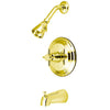 Kingston Concord Polished Brass Single Handle Tub & Shower Faucet KB2632DX