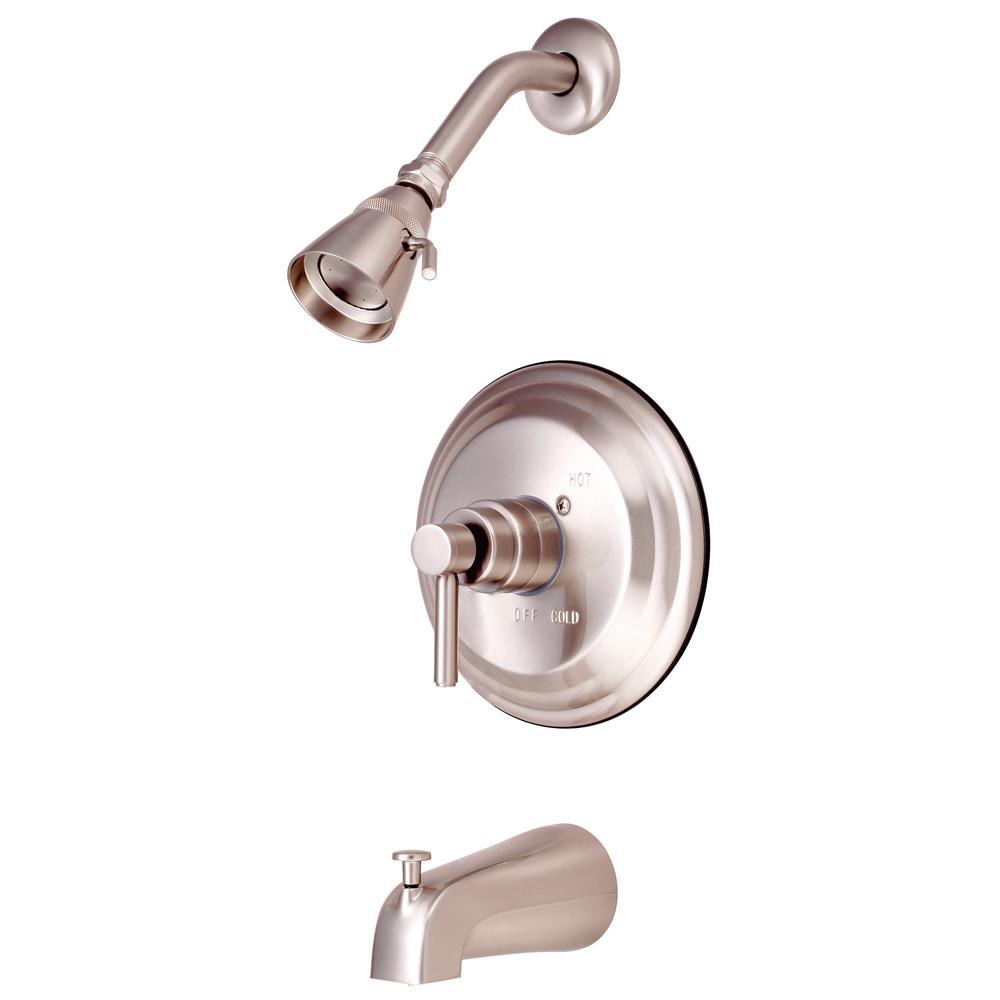 Kingston Brass Concord Satin Nickel Single Handle Tub & Shower Faucet KB2638DL