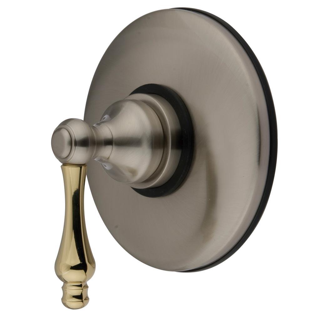 Kingston Satin Nickel / Polished Brass Shower Wall Volume Control Valve KB3009AL