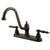 Kingston Oil Rubbed Bronze Templeton 8" Centerset Kitchen Faucet KB3115TLLS