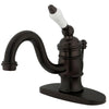 Kingston Oil Rubbed Bronze Single Handle 4" Centerset Bathroom Faucet KB3405PL