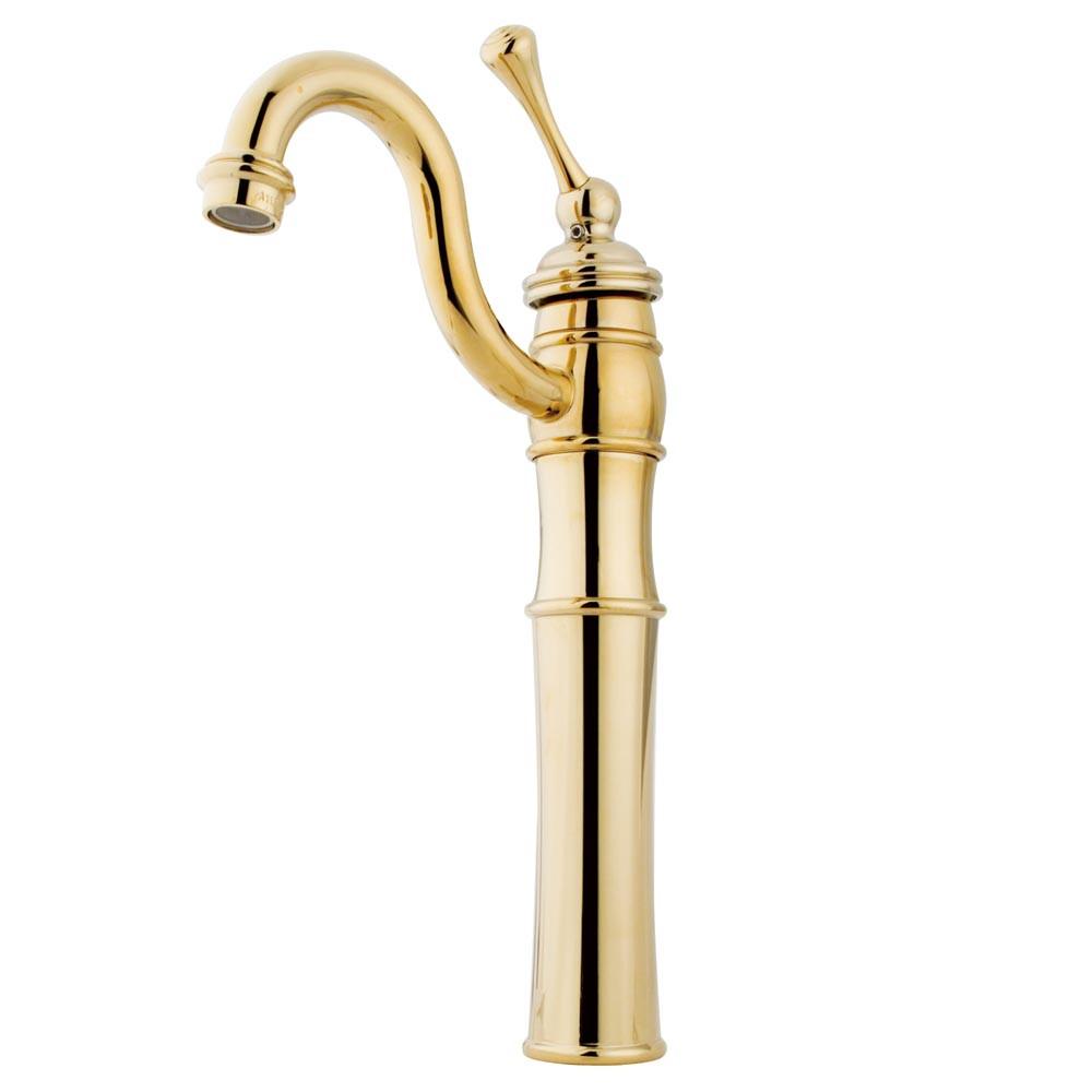 Kingston Polished Brass Single Handle Vessel Sink Bathroom Faucet KB3422BL