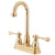 Kingston Brass Polished Brass Two Handle 4" Centerset Bar Faucet KB3492BL