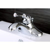 Kingston Chrome Single Handle 4" Centerset Bathroom Faucet with Pop-up KB3541BL