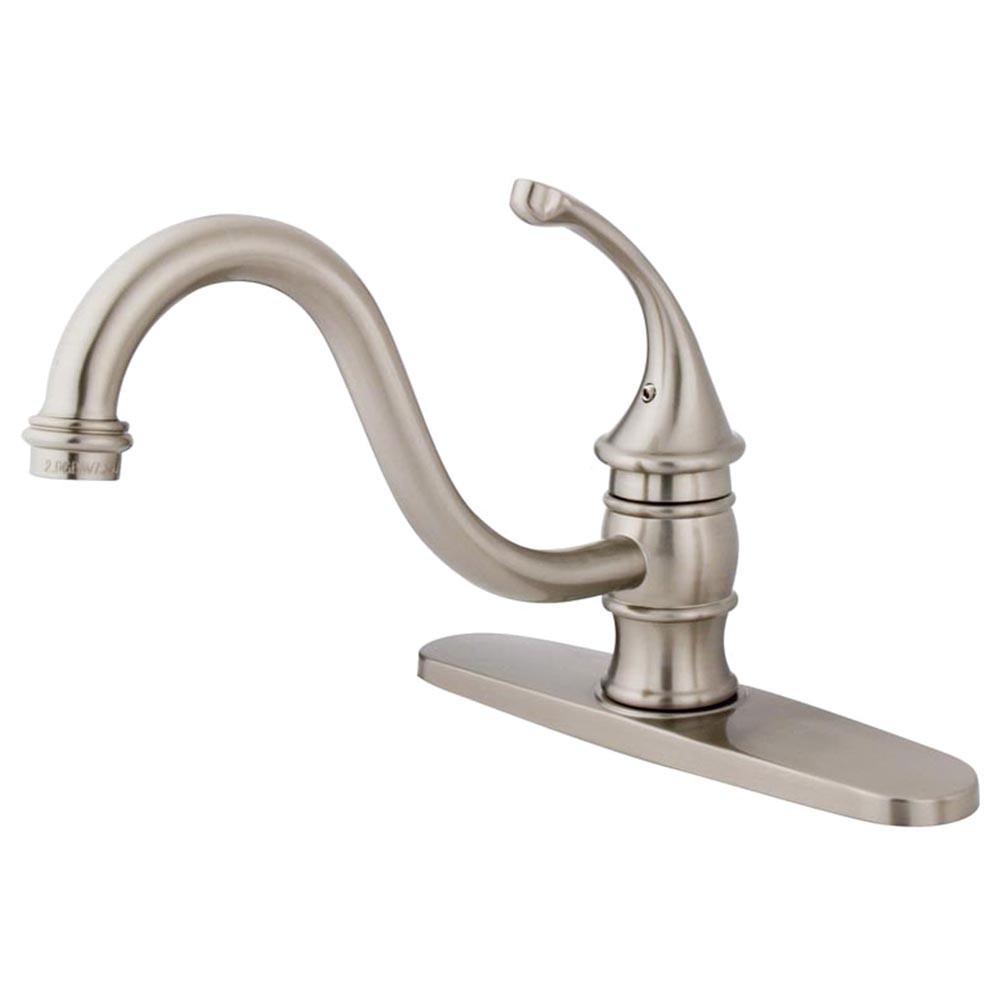 Kingston Brass Satin Nickel Georgian 8" kitchen Faucet KB3578GLLS