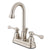 Kingston Satin Nickel 2 handle 4" Centerset Bathroom Faucet with Pop-up KB3618BL