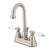 Kingston Satin Nickel 2 handle 4" Centerset Bathroom Faucet with Pop-up KB3618PL