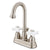 Kingston Satin Nickel 2 handle 4" Centerset Bathroom Faucet with Pop-up KB3618PX