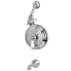 Kingston Brass Chrome Single Handle Tub and Shower Combination Faucet KB36310PL