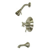 Kingston Satin Nickel Single Handle Tub & Shower Combination Faucet KB36380AX