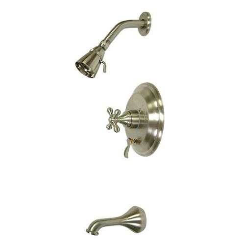 Kingston Satin Nickel Single Handle Tub & Shower Combination Faucet KB36380AX