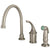 Kingston Brass Satin Nickel Georgian kitchen faucet with sprayer KB3818GLSP