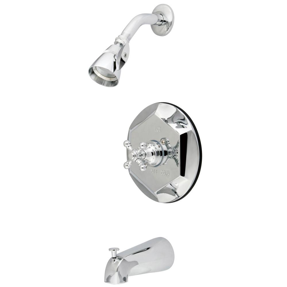 Kingston Shower Fixtures Chrome English Vintage Tub & Shower Faucet KB4631BX