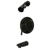 Kingston Silver Sage Oil Rubbed Bronze Tub & Shower Faucet W Diverter KB46350ZL