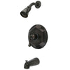 Kingston Oil Rubbed Bronze Single Handle Tub & Shower Combo Faucet KB4635BL