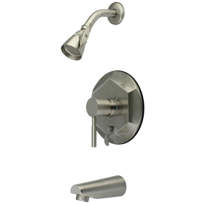 Kingston Brass Concord Satin Nickel Single Handle Tub & Shower Faucet KB46380DL