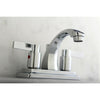 Kingston Chrome NuvoFusion Euro 4" Centerset bathroom Faucet w/ Pop-Up KB4641NDL