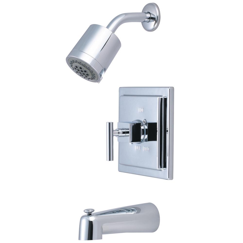 Kingston Brass Claremont Chrome Tub and Shower Combination Faucet KB4651CQL