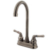 Kingston Brass Vintage Nickel Magellan 4" bar / prep sink faucet KB493