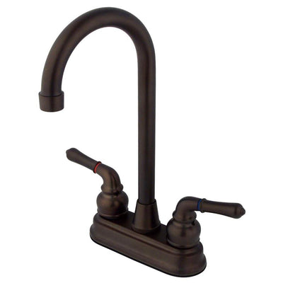 Kingston Brass Oil Rubbed Bronze Magellan 4" bar / prep sink faucet KB495