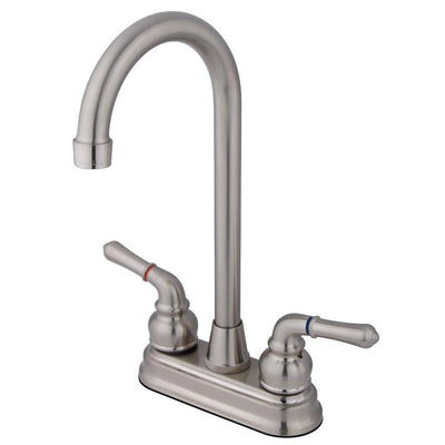 Kingston Brass Satin Nickel Magellan 4" bar / prep sink faucet KB498