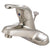 Kingston Satin Nickel Single Handle 4" Centerset Bathroom Faucet KB518B