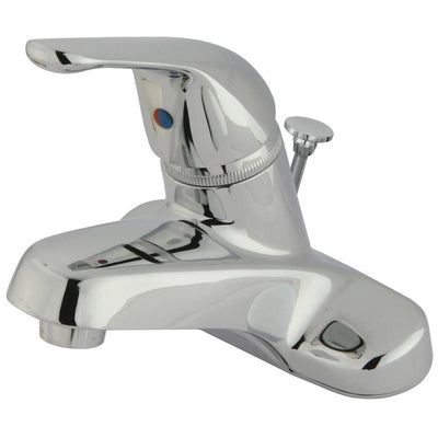 Kingston Chrome Single Handle 4" Centerset Bathroom Faucet w Pop-up KB541B