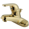 Kingston Brass Polished Brass Single Handle 4" Centerset Bathroom Faucet KB542