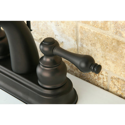 Kingston Oil Rubbed Bronze 2 Handle 4" Centerset Bathroom Faucet KB5615AL