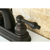 Kingston Oil Rubbed Bronze 2 Handle 4" Centerset Bathroom Faucet KB5615AL