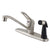 Kingston Brass Satin Nickel Single Handle Kitchen Faucet With Sprayer KB563SN