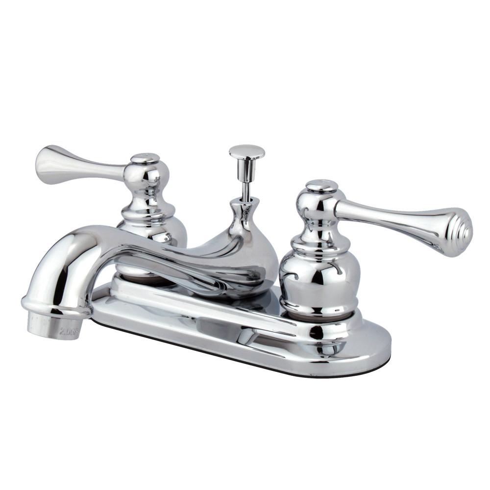 Kingston Brass Chrome English Vintage 4" Centerset Bathroom Faucet KB601BL