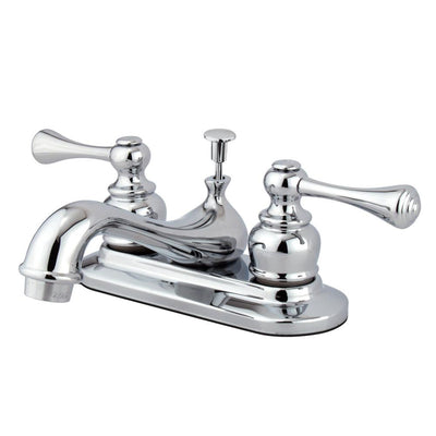 Kingston Brass Chrome English Vintage 4" Centerset Bathroom Faucet KB601BL