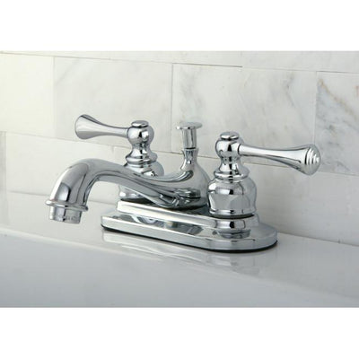 Kingston Brass Chrome English Vintage 4" Centerset Bathroom Faucet KB601BL