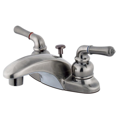 Kingston Vintage Brass 2 Handle 4" Centerset Bathroom Faucet with Pop-up KB623