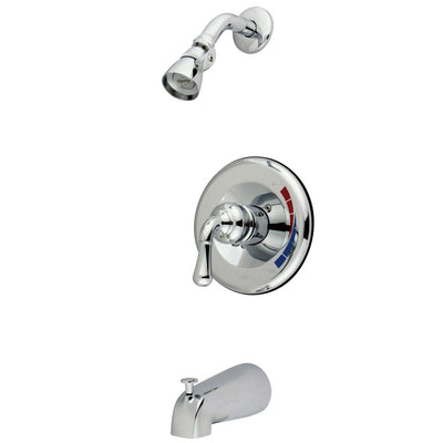 Kingston Chrome Magellan single handle tub and shower combination faucet KB631