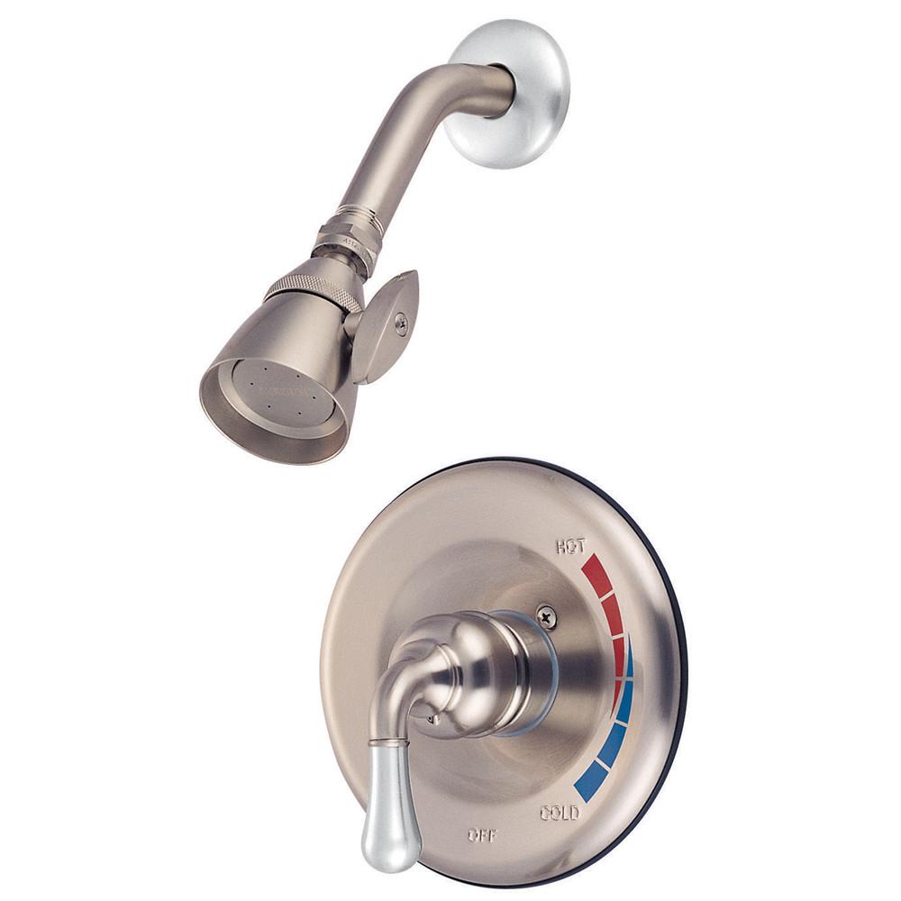 Kingston Brass Magellan Satin Nickel/Chrome Single Handle Shower Faucet KB637SO